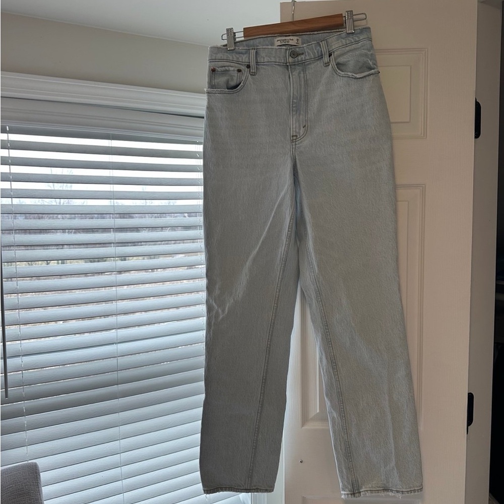 Abercrombie & Fitch The 90’s Straight Ultra High Rise Carpenter Jeans 29/8 Long - Picture 4 of 6